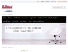 Tablet Screenshot of jcdentalsupply.com